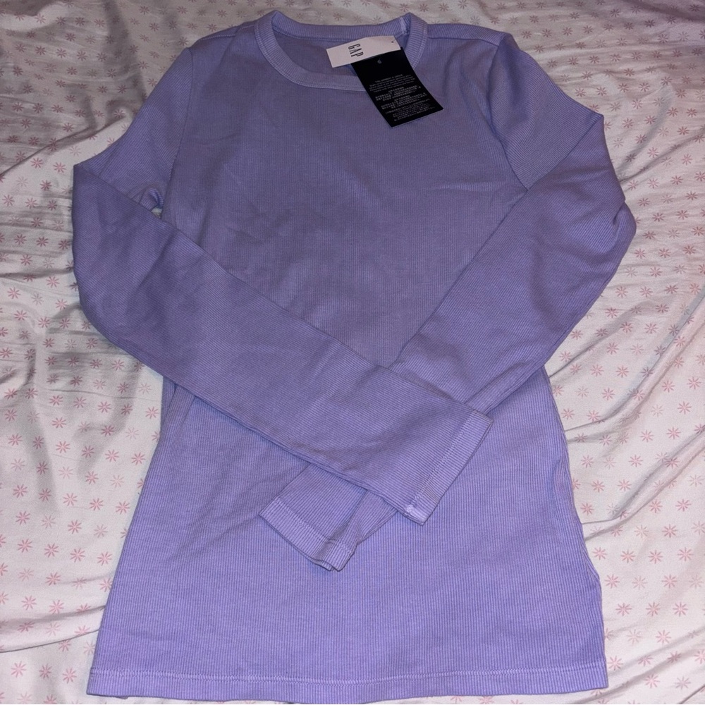Gap Purple Long Sleeve Top
